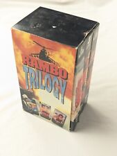 Rambo Trilogy First Blood Part I II III VHS Box Set Sylvester Stallone comprar usado  Enviando para Brazil