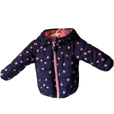 Jaqueta Carter's puffer rosa bolinhas capuz de neve zíper bebê menina tamanho 12 M comprar usado  Enviando para Brazil