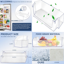 Refrigerador Estante Puerta para Whirlpool W11239961 W10900538 WRS311SDHM01 comprar usado  Enviando para Brazil