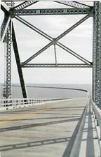 Usado, Cartão postal vintage cromado Flórida luz do sol Skyway Span ponte downgrade vista RARA comprar usado  Enviando para Brazil