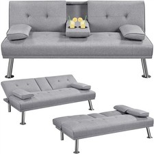 Fabric upholstered sofa for sale  IPSWICH