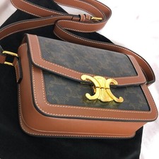 CELINE Triomphe embroidered calfskin handbag shoulder bag comprar usado  Enviando para Brazil