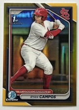 2024 1º refrator de ouro Bowman Chrome Ryan Campos 36/50 St. Louis Cardinals🔥 comprar usado  Enviando para Brazil