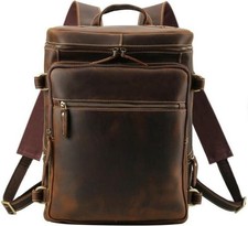 Leather 17in rucksack for sale  TAUNTON