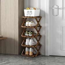 Shoe rack bamboo for sale  Brentwood