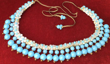 Vintage turquoise glass for sale  CHRISTCHURCH