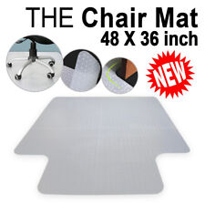 Cadeira De Escritório Em Casa Pvc Floor Mat cravejado de volta com Lip Para Carpete 36" X 48", usado comprar usado  Enviando para Brazil