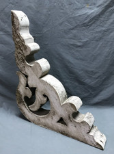 Suporte de telhado de madeira antigo individual 18x21 branco gasto vintage chique Corbel antigo 461-24B comprar usado  Enviando para Brazil