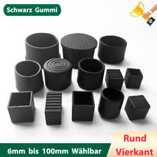 Gummi Fusskappen Stuhlbeinkappen Schutzkappen Rund/Vierkant Rohrkappen Möbelfüße, usado comprar usado  Enviando para Brazil