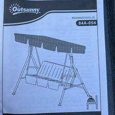 Outsunny seat swing for sale  PURLEY