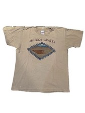 Camiseta Vintage Bigorna Cratera Meteoro Ponto Único Pintura Bege Salpicos Asteca Anos 90 comprar usado  Enviando para Brazil
