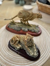 Pair cheetah ornaments for sale  BURY ST. EDMUNDS