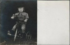 RPPC menino montando um triciclo antigo Beloit Kansas, usado comprar usado  Enviando para Brazil