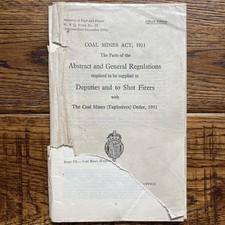 Coal mines act for sale  UK