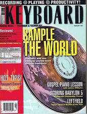 Gospel piano lessons w- James Williams, Korg X5D Synth in 1996 Keyboard Magazine, usado comprar usado  Enviando para Brazil