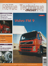 REVUE TECHNIQUE Diesel Volvo série FM 9 FM9 D9A 260 300 340 380 RTD camion, usado comprar usado  Enviando para Brazil