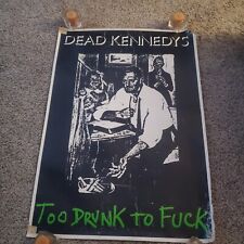 Pôster vintage Dead Kennedys raro muito bêbado para F**k anos 80 punk rock gelatina Biafra, usado comprar usado  Enviando para Brazil