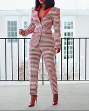 Blazer Terno Calças Dois Conjunto de 2 Peças Feminino 2023 Outono Inverno Roupa Traje comprar usado  Enviando para Brazil