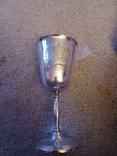 Silver plated goblet for sale  ALNWICK