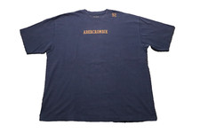 Camiseta masculina vintage anos 90 Abercrombie & Fitch logotipo central azul desbotado GG surfista dos EUA comprar usado  Enviando para Brazil