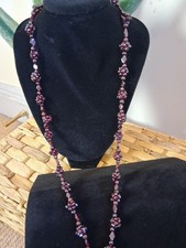 Vintage garnet necklace for sale  ALNWICK