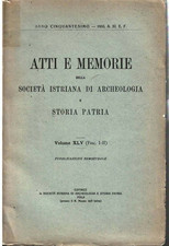 Atti memorie della usato  Trieste