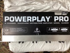 Amplificador de distribuição de fone de ouvido Behringer HA4600 Powerplay Pro 4 canais comprar usado  Enviando para Brazil