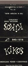 Livro de fósforos Kikos restaurante mexicano, Burbank, Califórnia comprar usado  Enviando para Brazil