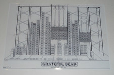 Grande pôster Grateful Dead Wall of Sound Schematic 1974 Hollywood Bowl 19"x13"  comprar usado Grande pôster Grateful Dead Wall of Sound Schematic 1974 Hollywood Bowl 19"x13"  comprar usado  Enviando para Brazil