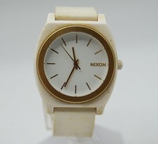 Relógio Nixon Minimal Time Teller caixa branca pulseira de borracha nova bateria comprar usado  Enviando para Brazil