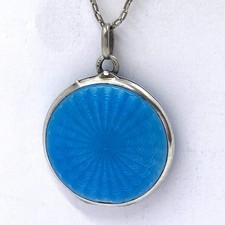 Antique blue guilloche for sale  ST. LEONARDS-ON-SEA