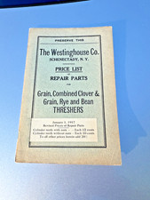 Catalog westinghouse threshing for sale  Indiana