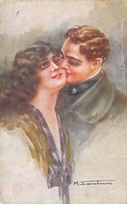 D3763) CARTOLINA ILLUSTRATORE M SANTINO SOLDATO BACIA RAGAZZA  comprar usado  Enviando para Brazil