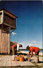 Cartão postal View Historic Fort Michilimackinac Mackinaw City Michigan MI não usado, usado comprar usado  Enviando para Brazil