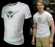 Usado, Camiseta masculina de algodão COOL Capitão América alta qualidade logotipo SSR Avengers camiseta comprar usado  Enviando para Brazil