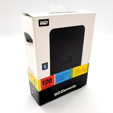 Disco rígido portátil Western Digital WD Elements 120GB WDBAAR1200ABK novo caixa aberta comprar usado  Enviando para Brazil