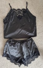 Ladies black satin for sale  HATFIELD