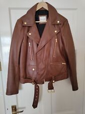 Leather jacket brown for sale  LEEDS