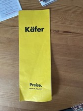 Prospekt preisliste käfer gebraucht kaufen Prospekt preisliste käfer gebraucht kaufen  Eschweiler