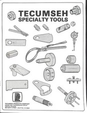 Manual de equipo de herramientas especiales Tecumseh para reparación y mantenimiento segunda mano  Embacar hacia Mexico