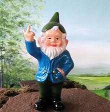 Gartenzwerg stinkefinger 33cm gebraucht kaufen  Burscheid