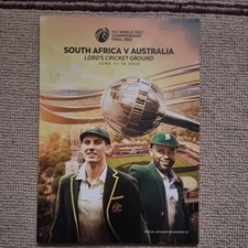Sudáfrica Vs Australia Mundial Programa Test Championship Final 2025 Nuevo segunda mano  Embacar hacia Mexico