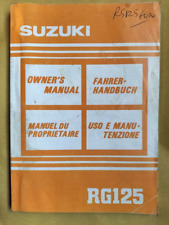 Genuine suzuki rg125 for sale  TONBRIDGE