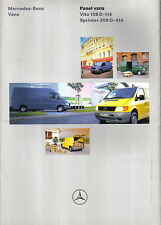 Folheto original Mercedes Benz Panel Vans Vito 108D-114 Sprinter 208D-414 1997 comprar usado  Enviando para Brazil