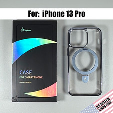 Capa projetada para iPhone 13 Pro - Azul aço | Suporte invisível | Magnética, usado comprar usado  Enviando para Brazil