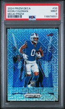 Usado, 2024 PSA 9 Keon Coleman Prizm Deca Mojo SSP RC /30!  ESTADO PERFEITO! comprar usado  Enviando para Brazil