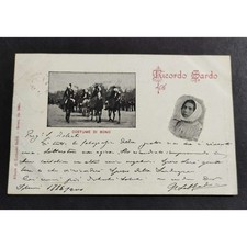 Cartolina ricordo sardo usato  Alessandria