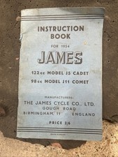 James instruction book for sale  HORLEY