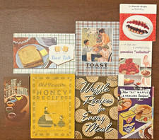  GLOBE A1 Pancake Waffles Holsum Toast Aunt Jemima Recipe Cook Booklets Lot of 8, usado comprar usado  Enviando para Brazil