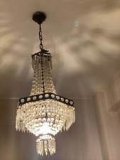 Lampadario gocce cristallo usato  Roma